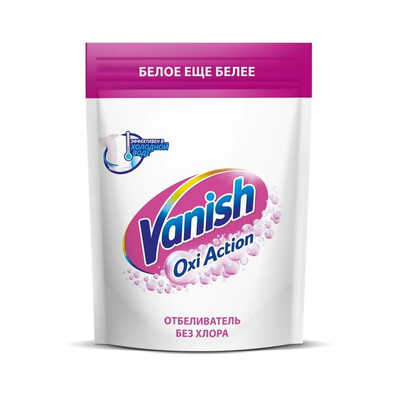 Пятновыводитель Vanish oxi action кристально белый отбеливающий порошок 500 г - фото #0