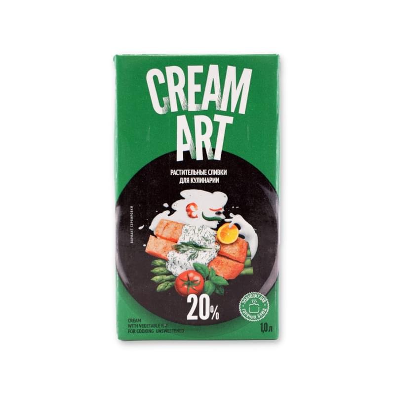 Сливки Creamart 20% на растительных маслах 1 л - фото #0