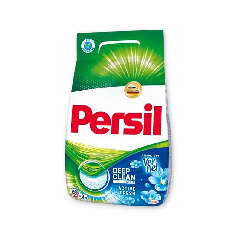 Порошок Persil стиральный свежесть от Vernel Active fresh 3 кг - фото #0